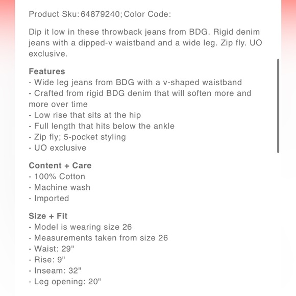 Urban outfitters BDG jeans - Picture 4 of 9